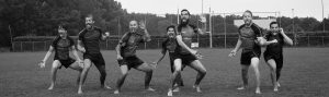 haka workshop geven op een sportveld